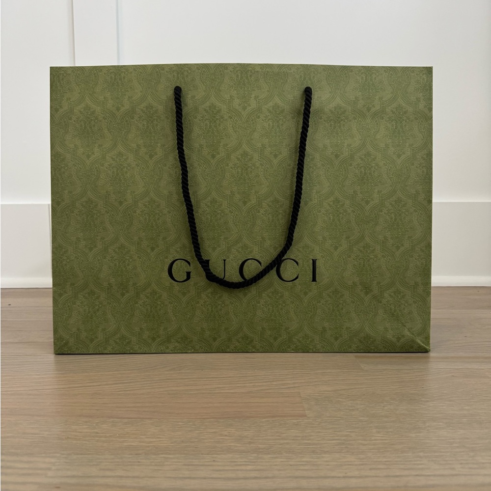 Gucci Green Shopping Bag